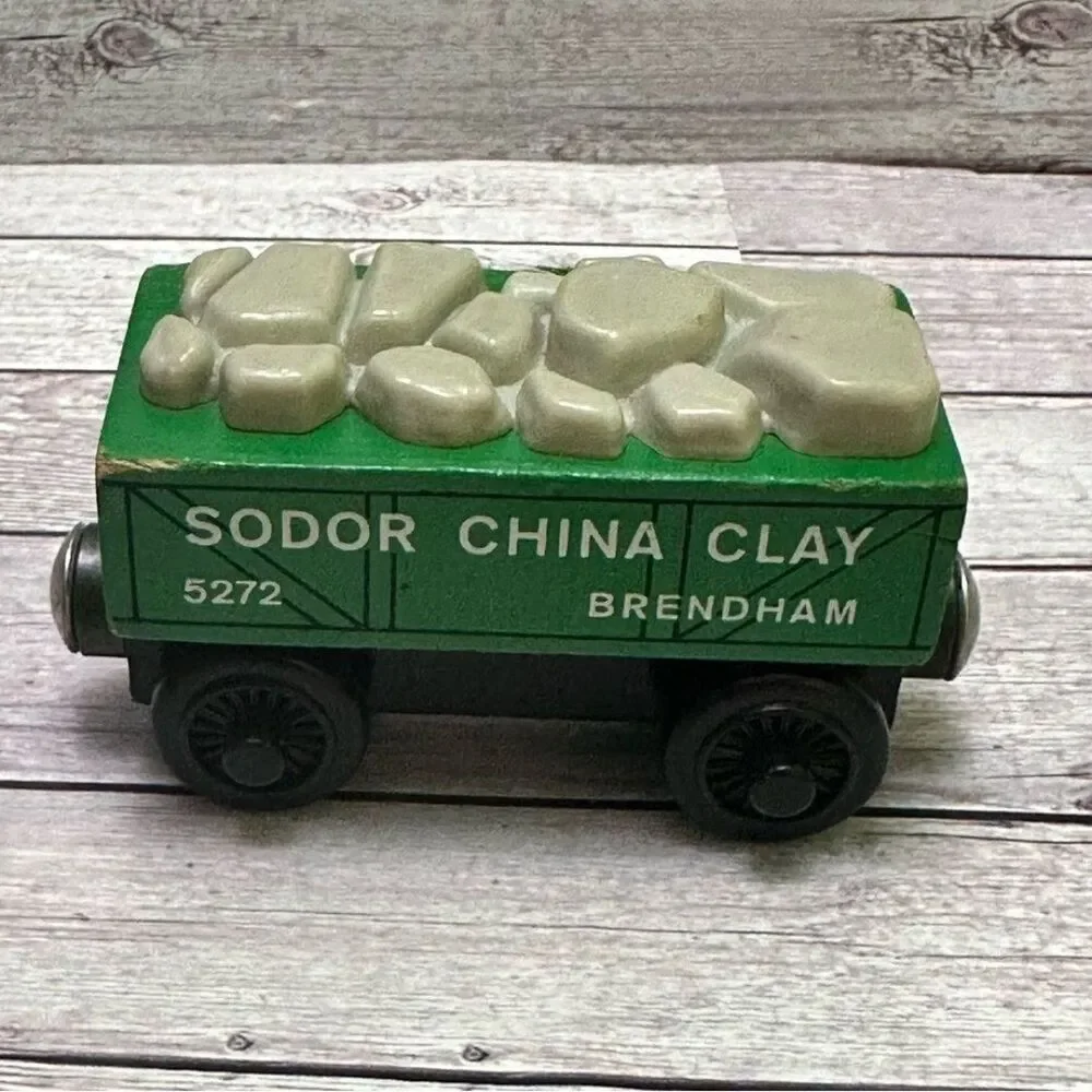 Thomas & Friends Railway wooden Green Sodor China Clay Toy Train Car 1997